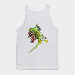 Green Gecko Tank Top